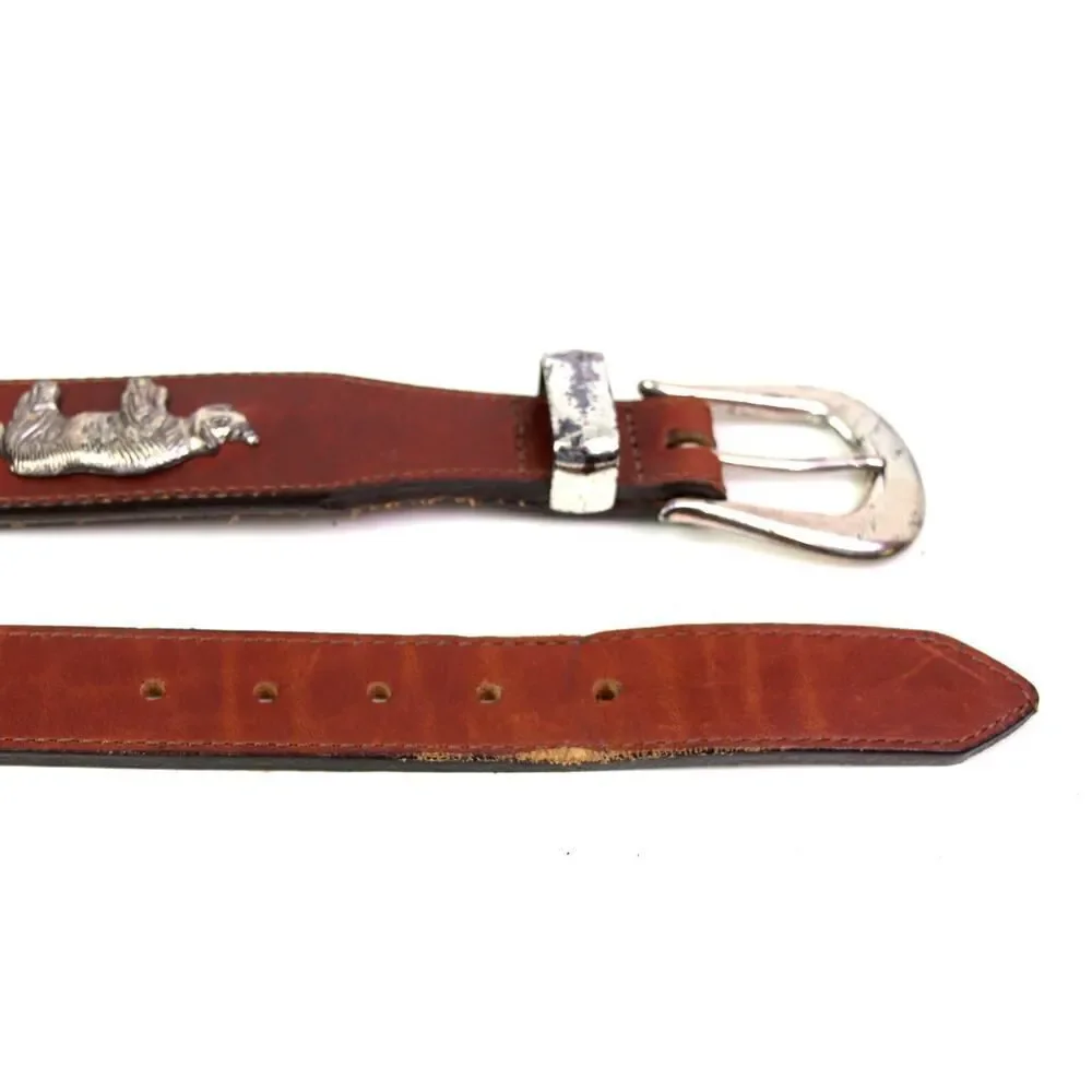 Honest BROWN GENUINE LEATHER 1 1/4